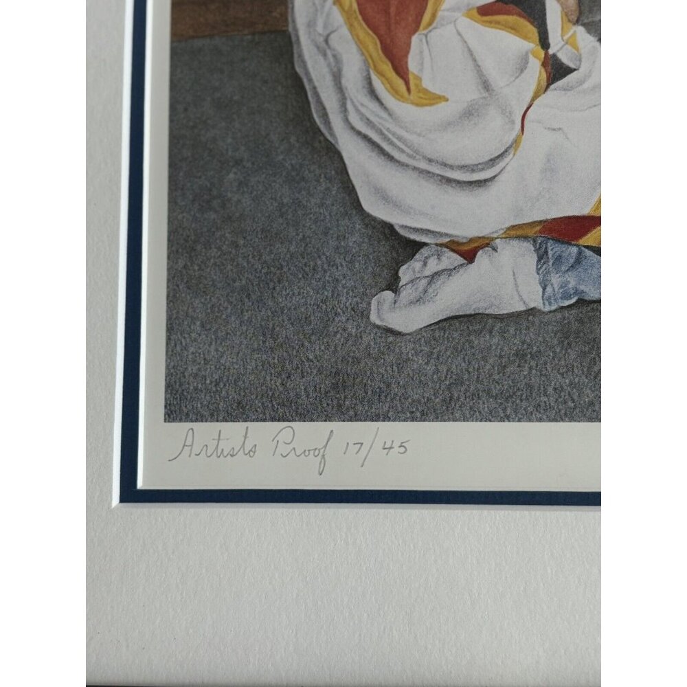 VTG John‎ Newby Game Plan Signed Framed Hockey Maple Leafs 17/45 Rare Art Print - Picture 6 of 16